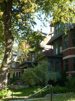 Few row houses can be found in High Park South, and these are located in the south portion of the area.