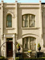 Victorian row houses on Belmont Street vary in street appeal, but most are charming