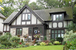 One of the half-timbered houses in the Old English style by Robert Home Smith