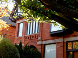 Many Victorian mansions in the Annex have beautiful, elaborate brick details