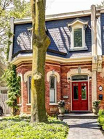Some older detached houses, like this beautiful Victorian with typical brickwork are so close to their next door neighbour that one may think they are semi-detached. But they do not share a common wall.