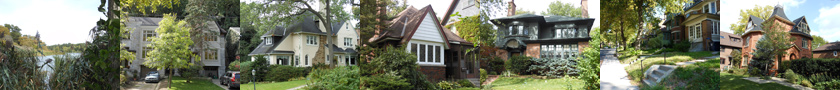 High Park and Swansea have many stately detached houses shaded by mature trees.