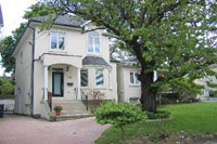 Properly landscaped front yard