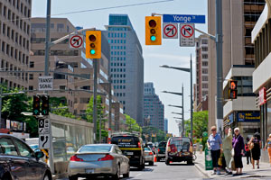 Yonge and St. Clair intersection in Deer Park